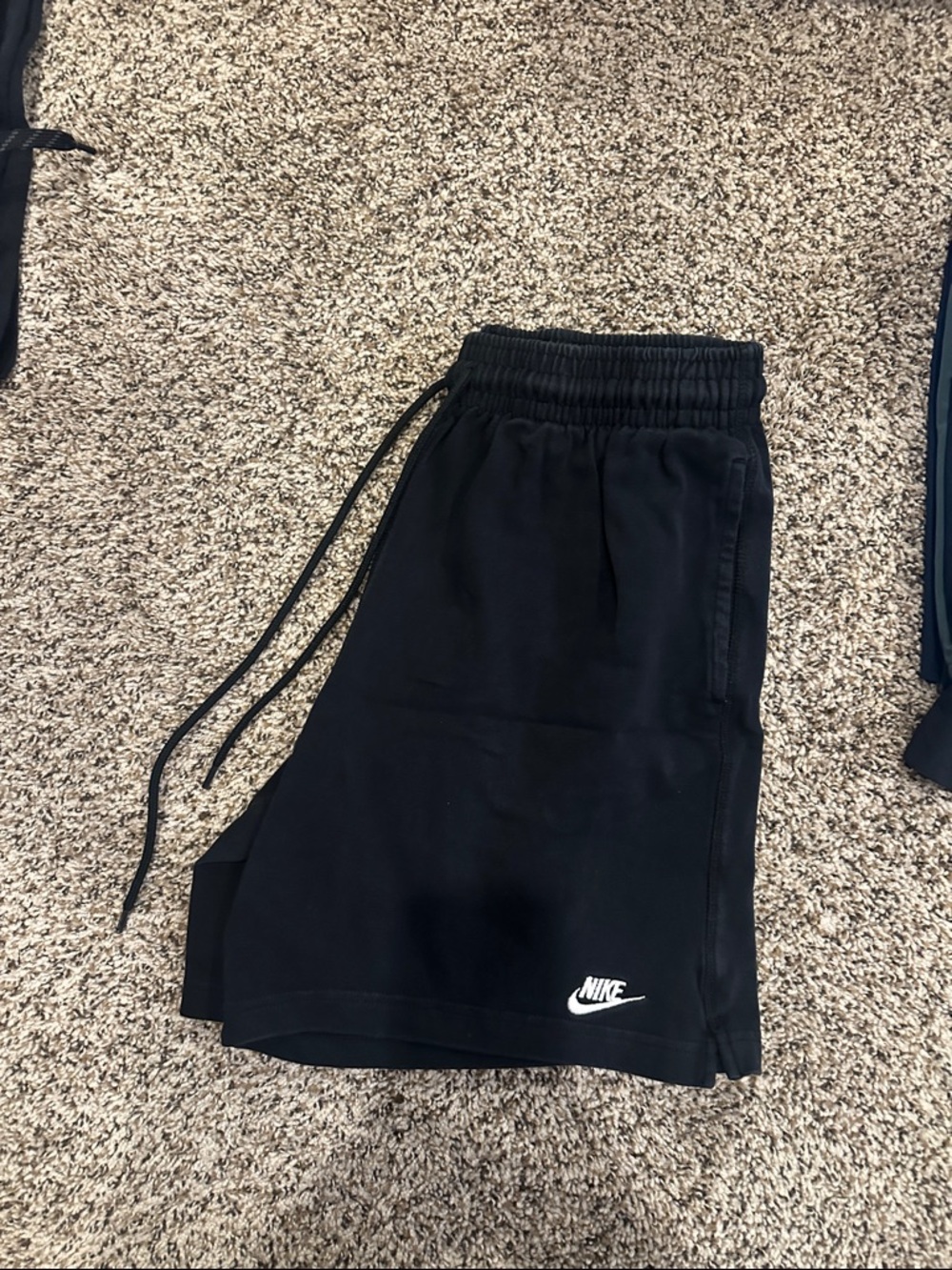 Nike Black Shorts with White Logo